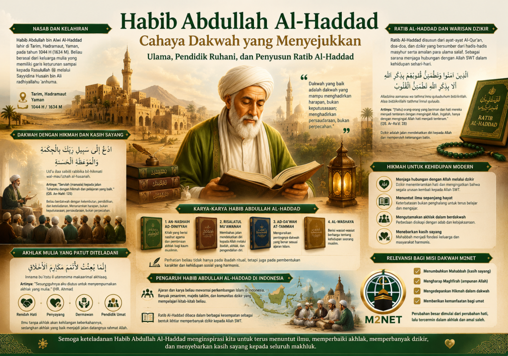Habib Abdullah bin Alwi Al-Haddad dan warisan dzikir untuk umat Islam.