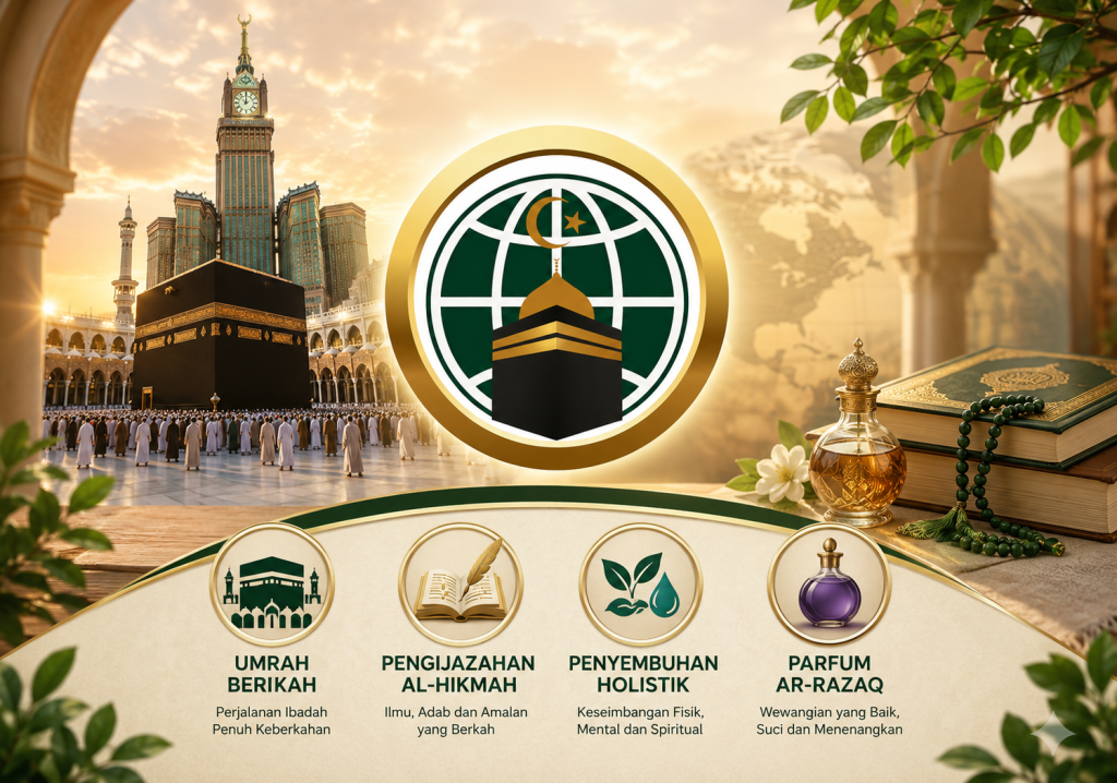 Logo M2NET Mahabbah Maghfirah Network dengan ilustrasi Ka'bah yang melambangkan portal informasi dan edukasi Islam.