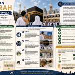Jamaah umrah di depan Ka'bah sebagai ilustrasi panduan umrah untuk pemula.